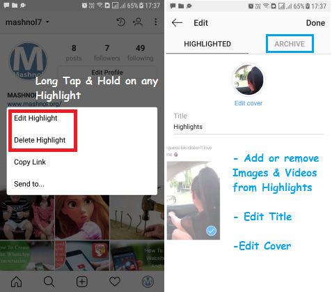 How to Add Highlights on Instagram